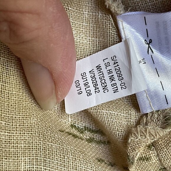 NWT Sleeveless Camisole Linen Blend Safari Design Button Front Women S Old Navy - Picture 11 of 13